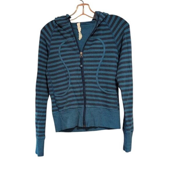 Lululemon Scuba Hoodie Fleece Activewear Jacket Full zip up Sweater in Blue Tone - Picture 1 of 6